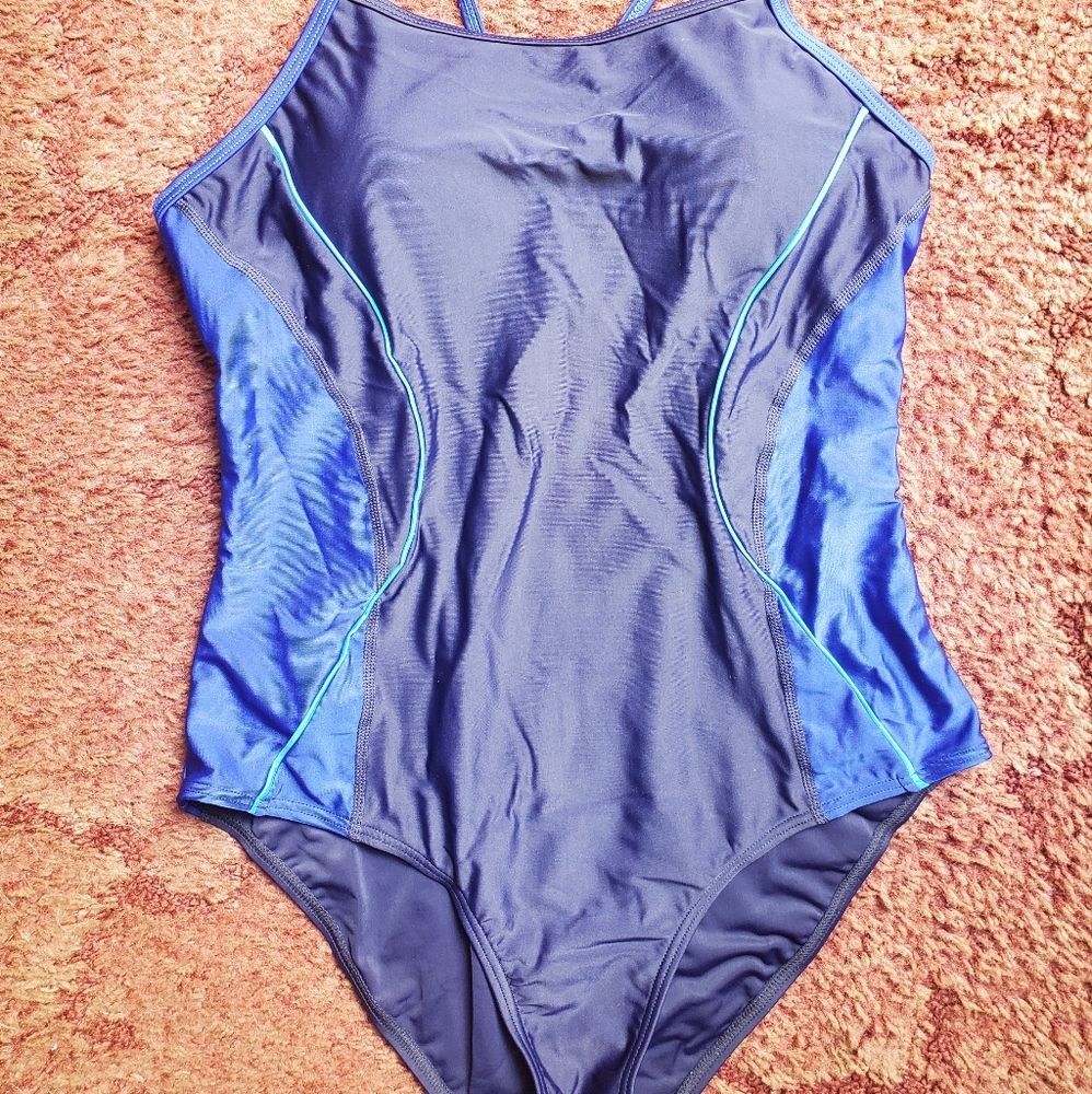 M One Piece Blue Swimsuit